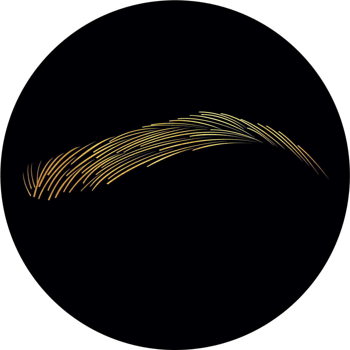 Golden Swoosh Graphic PNG