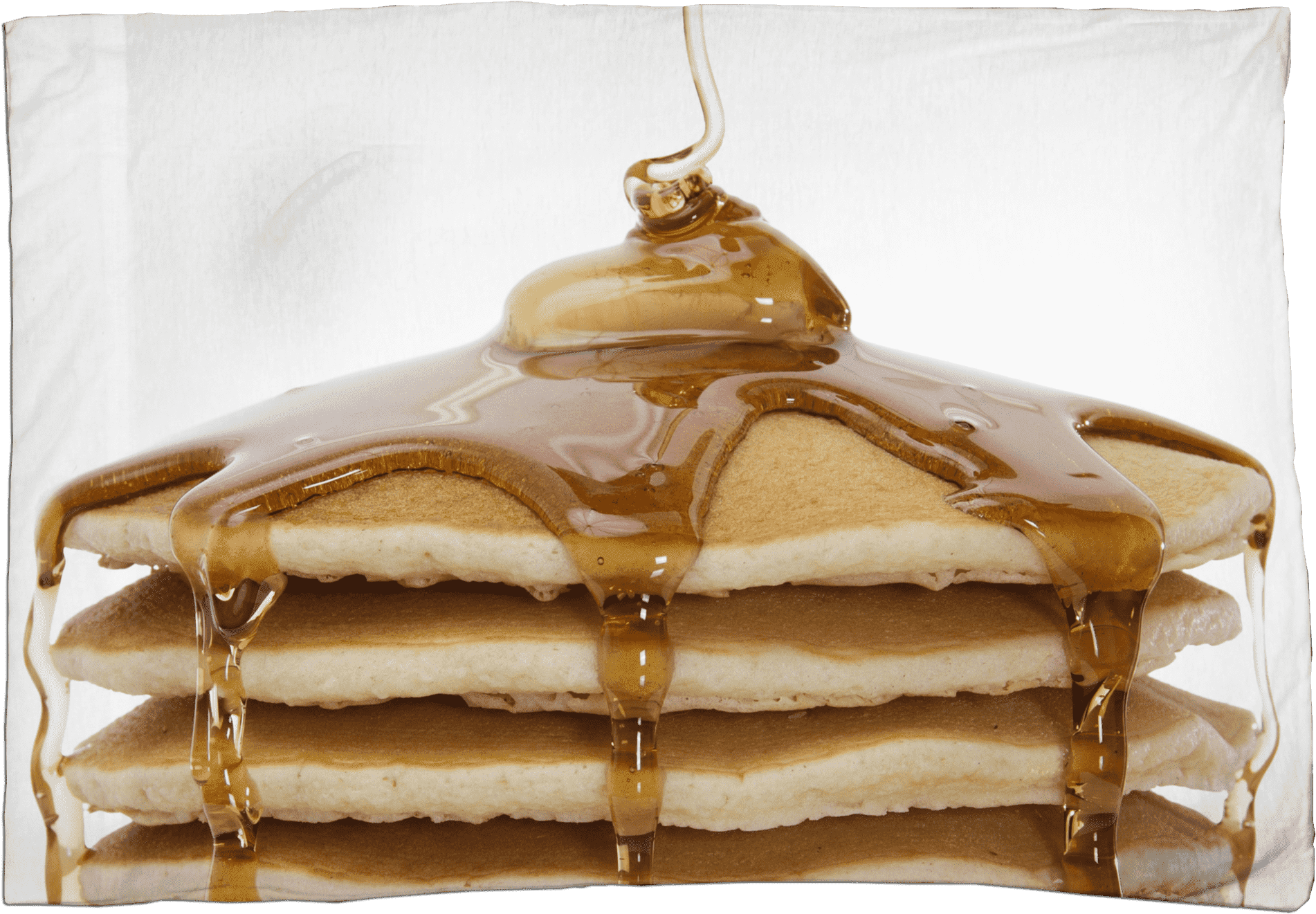 Golden Syrup Drizzleon Stackof Pancakes PNG