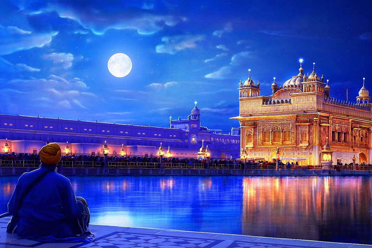 Majestic Golden Temple in Amritsar, India