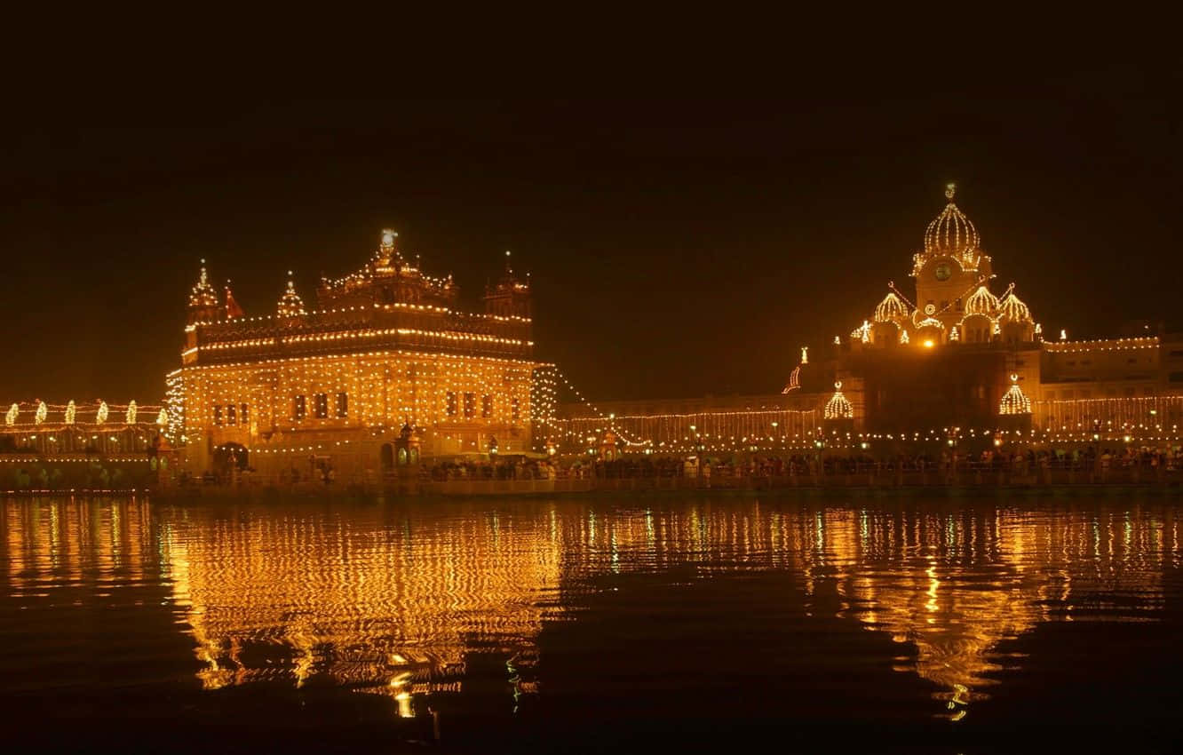 Serene view of the Golden Temple