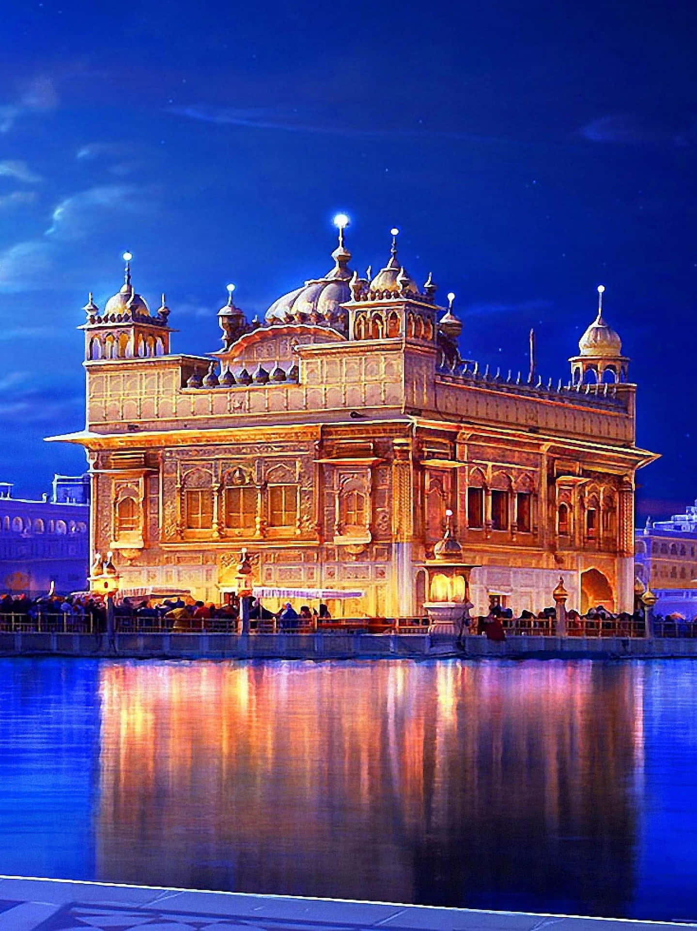 Serene Golden Temple Reflecting on Calm Waters