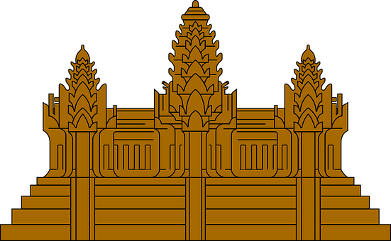 Golden_ Temple_ Silhouette_ Vector PNG