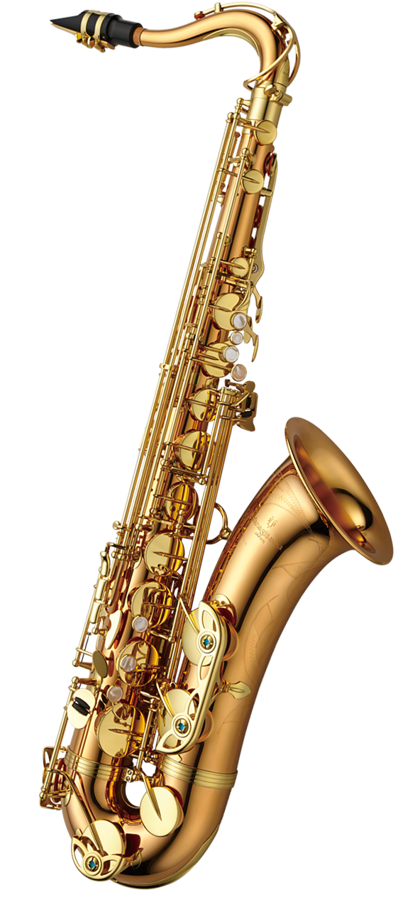 Golden Tenor Saxophone PNG