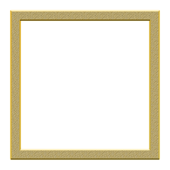 Golden Textured Frame PNG