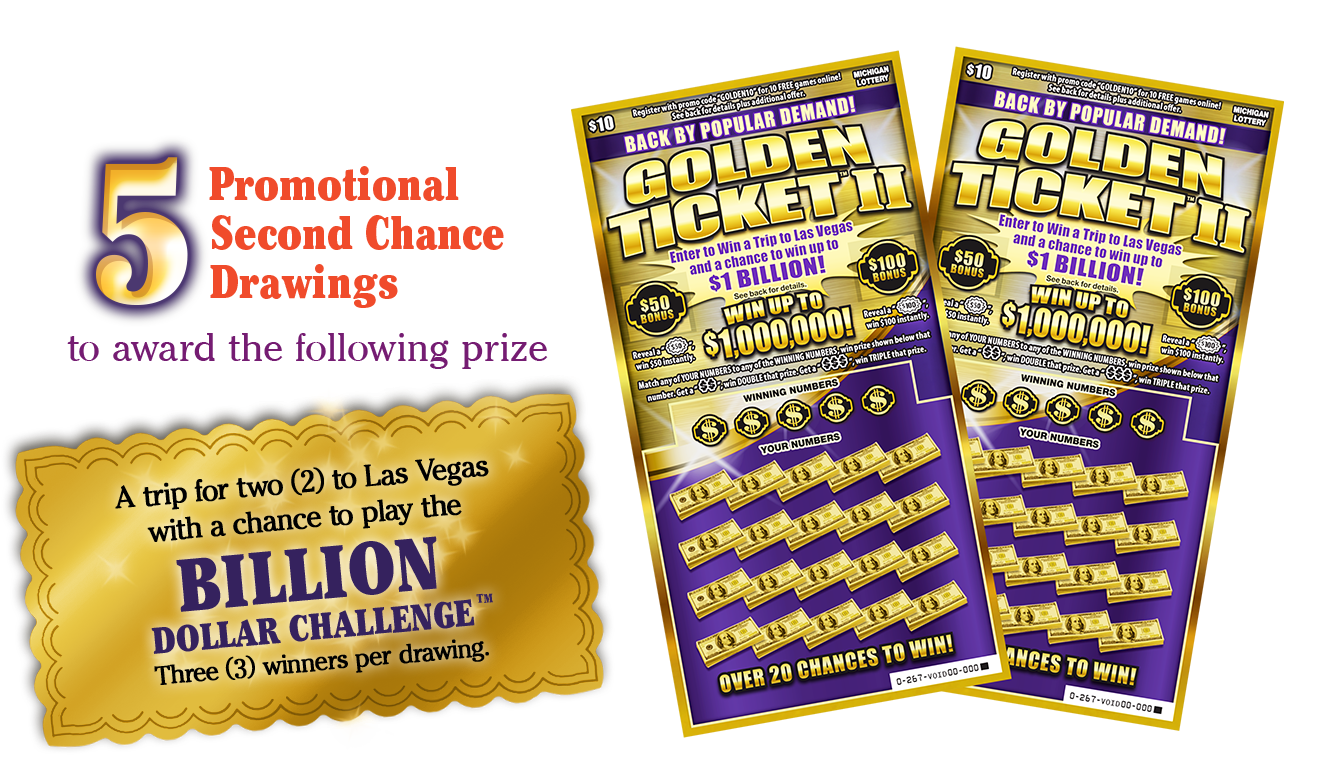Golden Ticket Lottery Promotion PNG