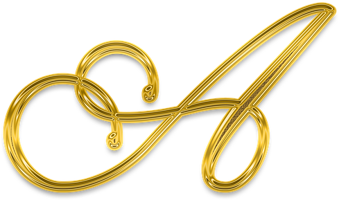 Golden Treble Clef Scissors PNG