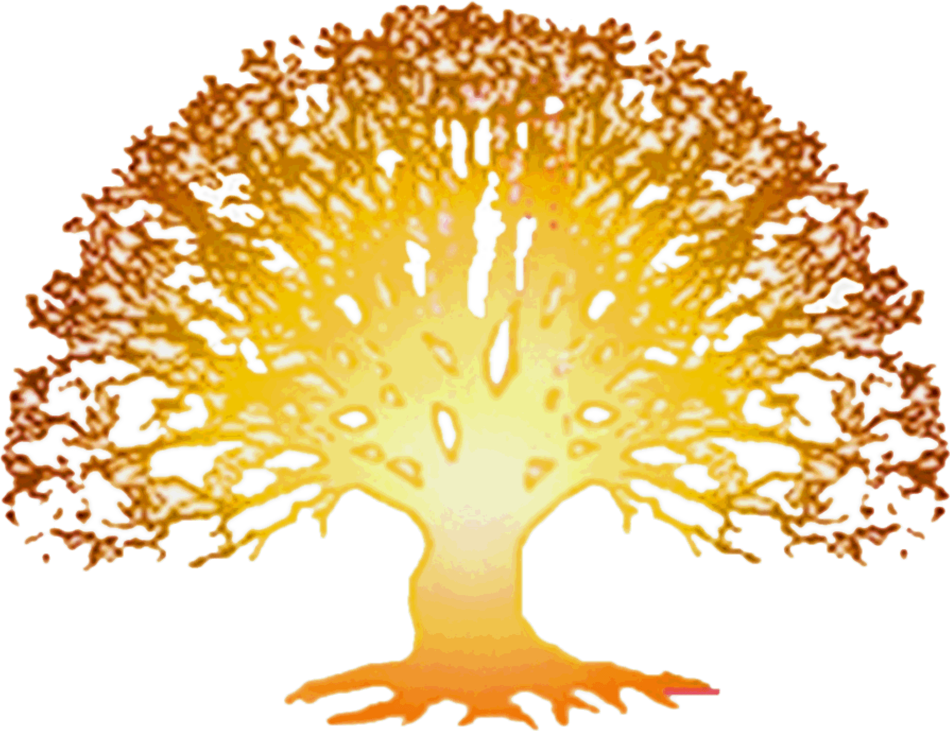Golden Tree Graphic Design PNG