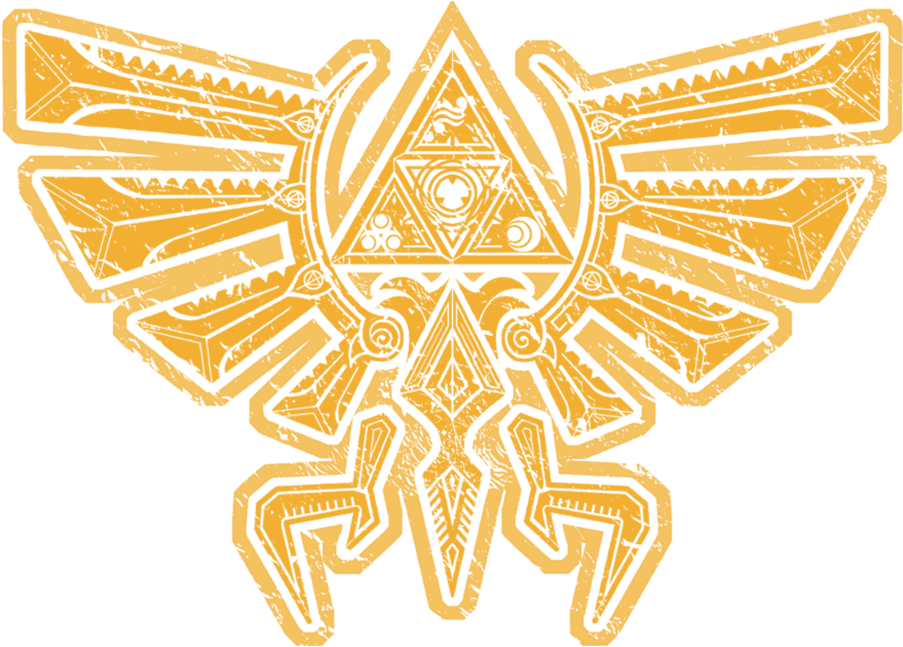 Golden Triforce Eagle Graphic PNG