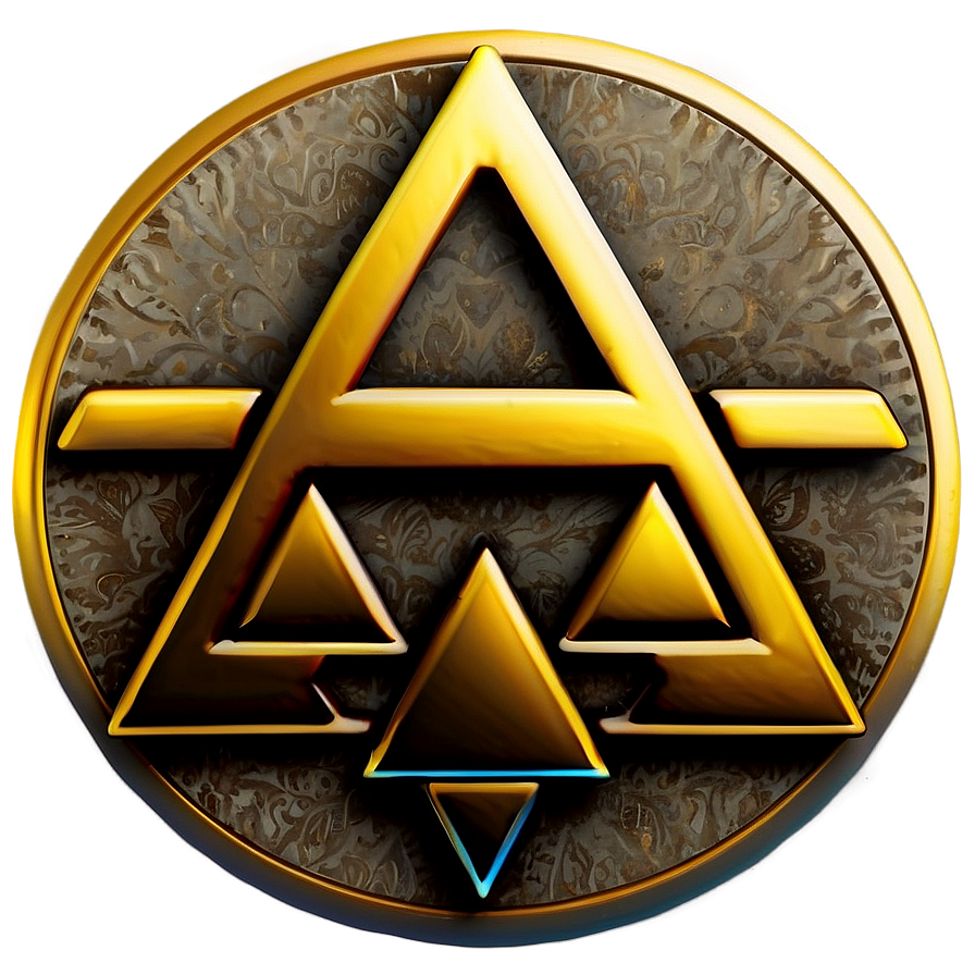 Download Golden Triforce Icon Png Dws77 | Wallpapers.com