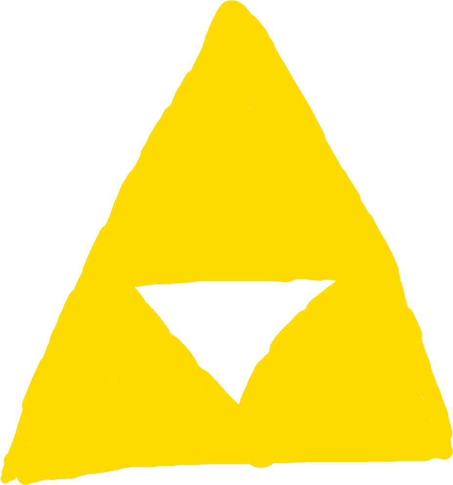 Golden Triforce Symbol PNG