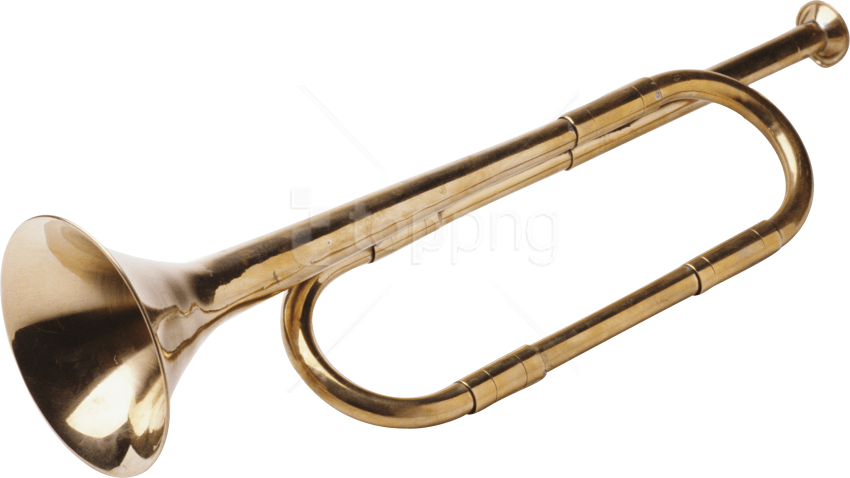 Golden Trumpet Isolated PNG