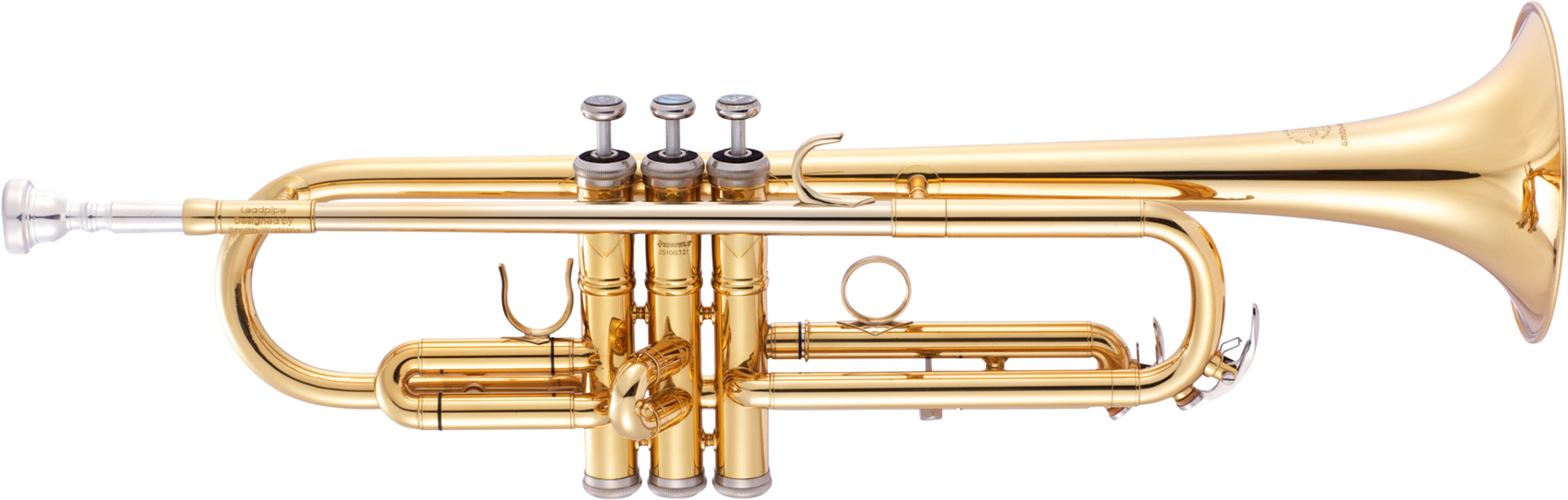 Golden Trumpet Isolatedon Transparent Background PNG