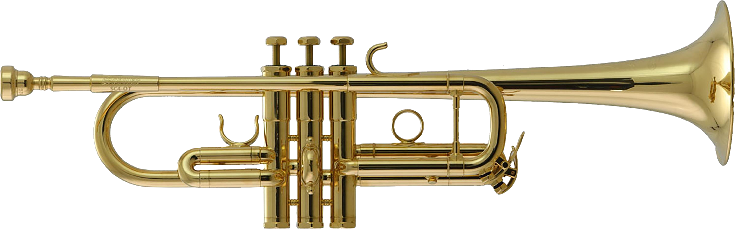 Golden Trumpet Side View PNG