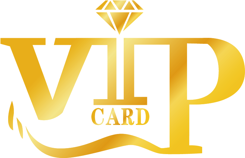 Golden V I P Card Logo PNG