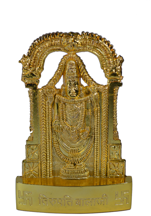 Golden Venkateswara Statue PNG