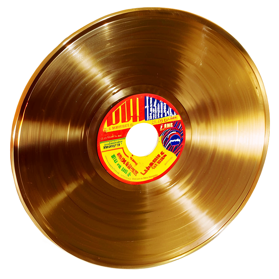 Download Golden Vinyl Record Png Nfh | Wallpapers.com