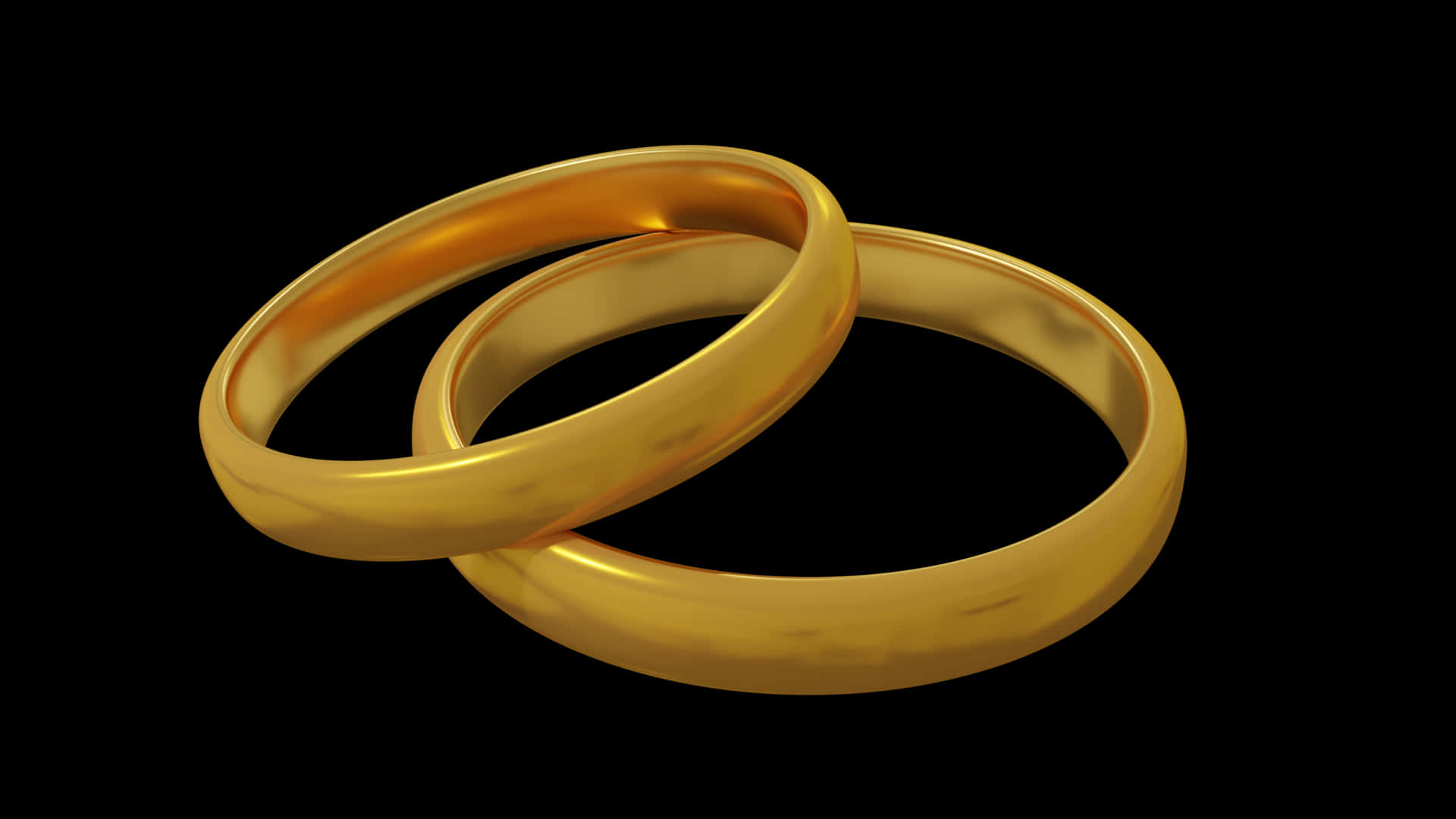 Golden Wedding Ring Digital Clipart Wallpaper