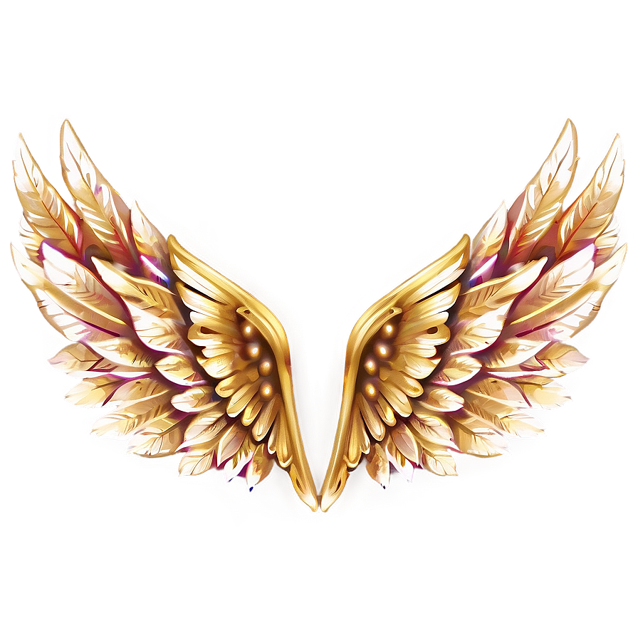 Golden Wings Png Wcw38 PNG