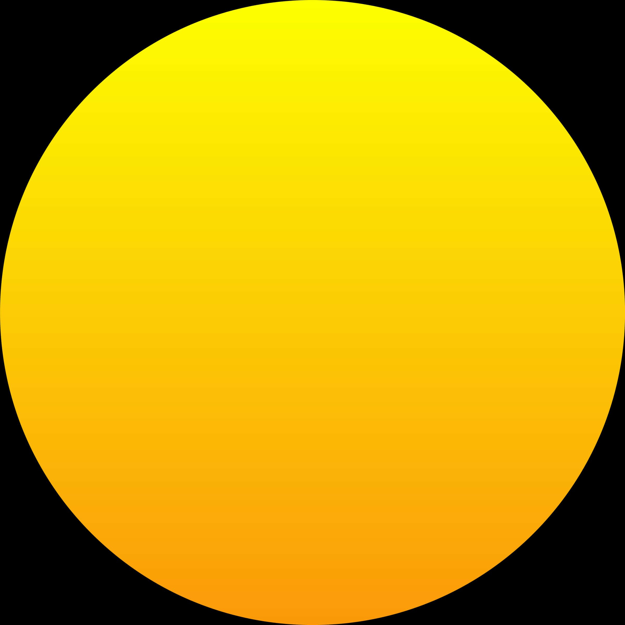 Golden Yellow Circle Graphic PNG