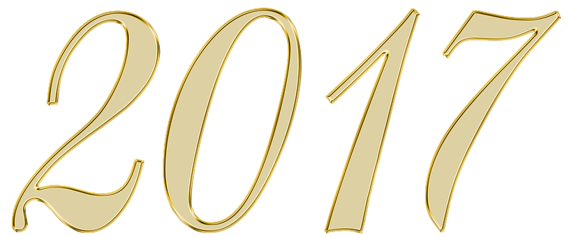 Golden2017 New Year Title PNG