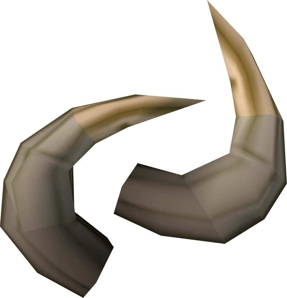 Golden3 D Rendered Horns PNG