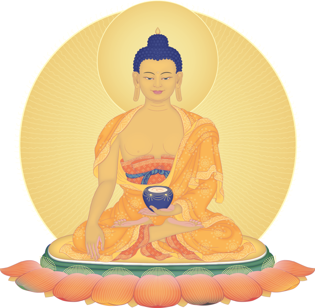 Golden_ Buddha_ Meditation_ Illustration PNG