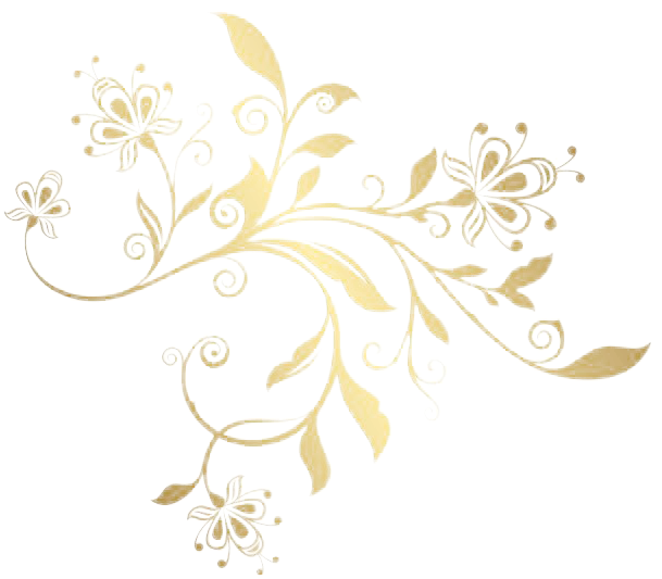 Golden_ Floral_ Design_ Element.png PNG