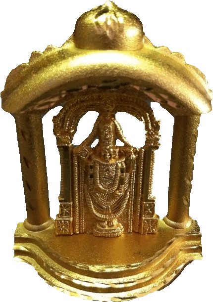 Golden_ Lord_ Balaji_ Statue PNG