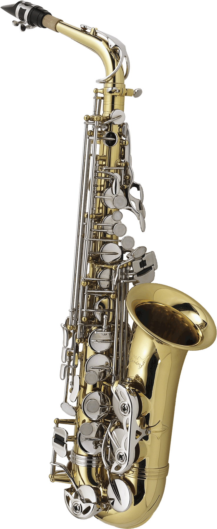 Golden_ Saxophone_ Isolated_ Background PNG