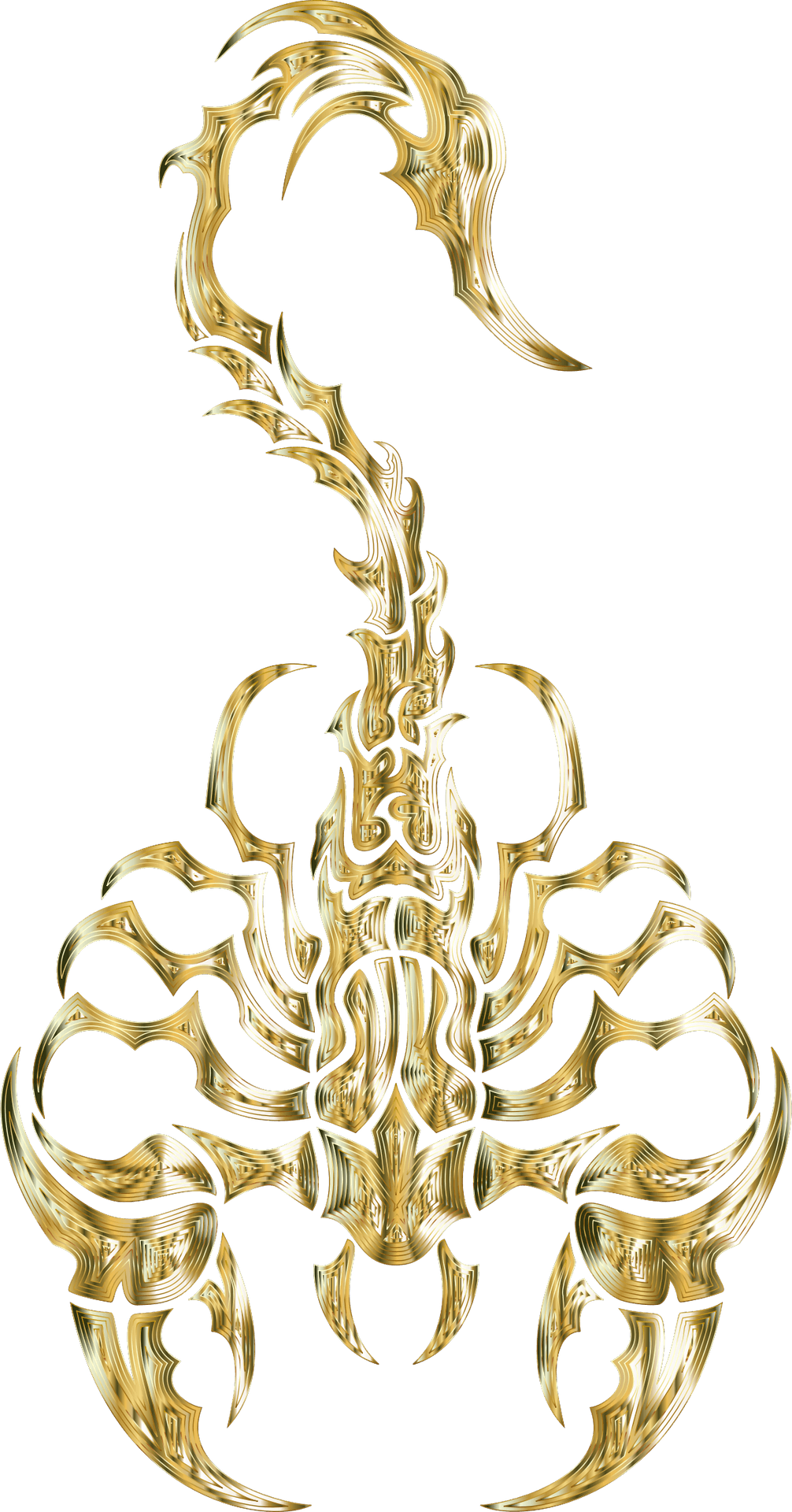 Golden_ Scorpion_ Artwork PNG