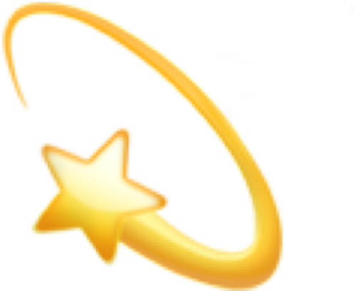 Golden_ Shooting_ Star_ Graphic PNG