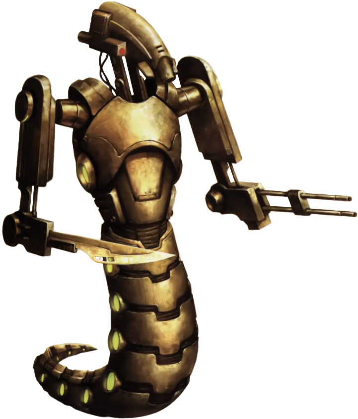 Golden_ Snake_ Robot PNG