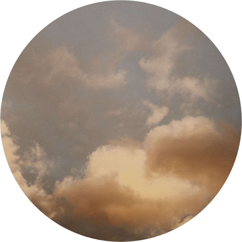 Golden_ Sunset_ Clouds_ Circle PNG