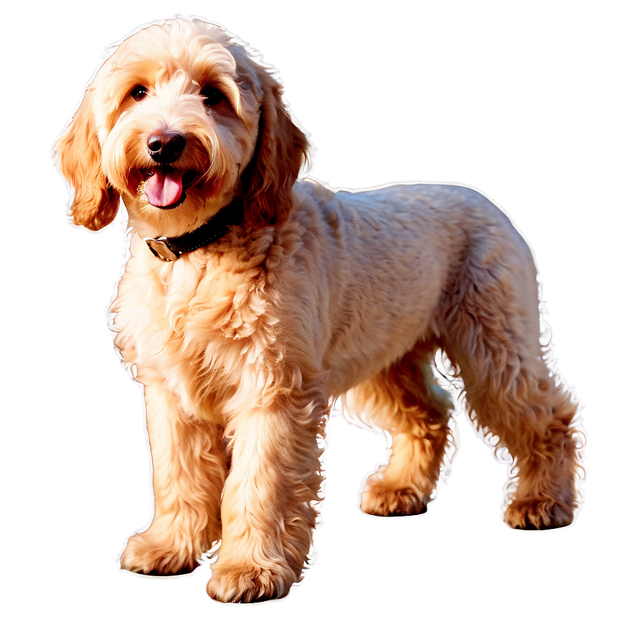 Goldendoodle At Sunset Png 54 PNG