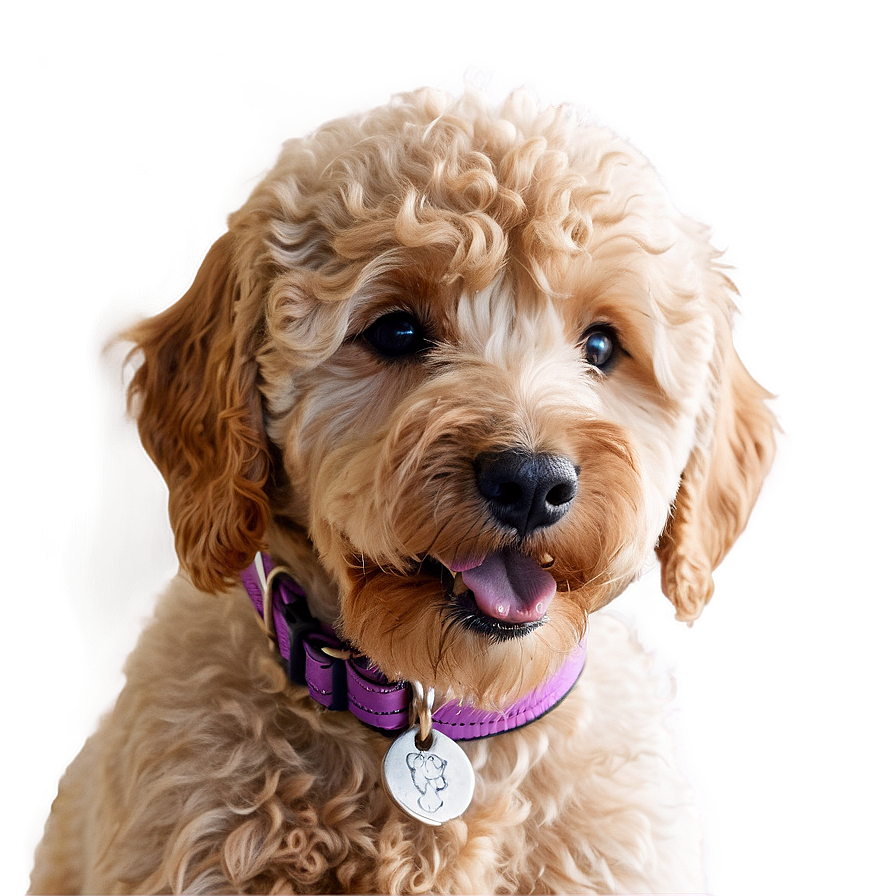 Goldendoodle Closeup Png 06262024 PNG