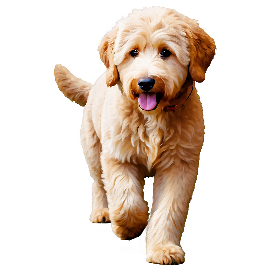 Goldendoodle In Autumn Png Jlv81 PNG