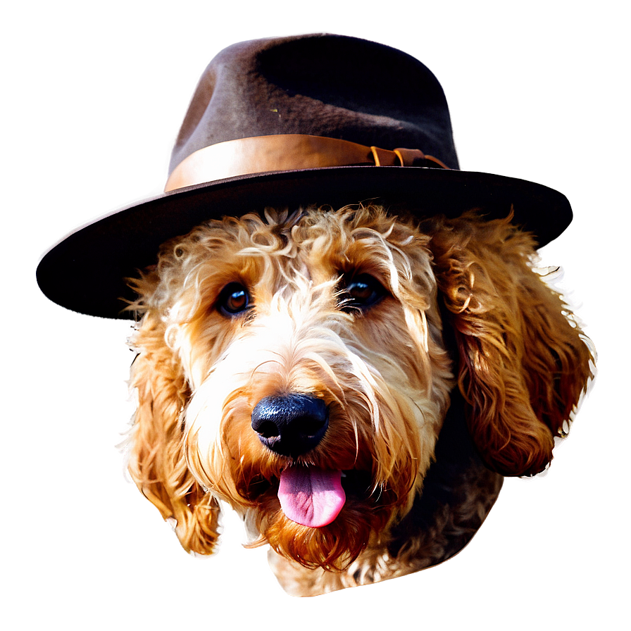 Goldendoodle In Autumn Png Sah PNG