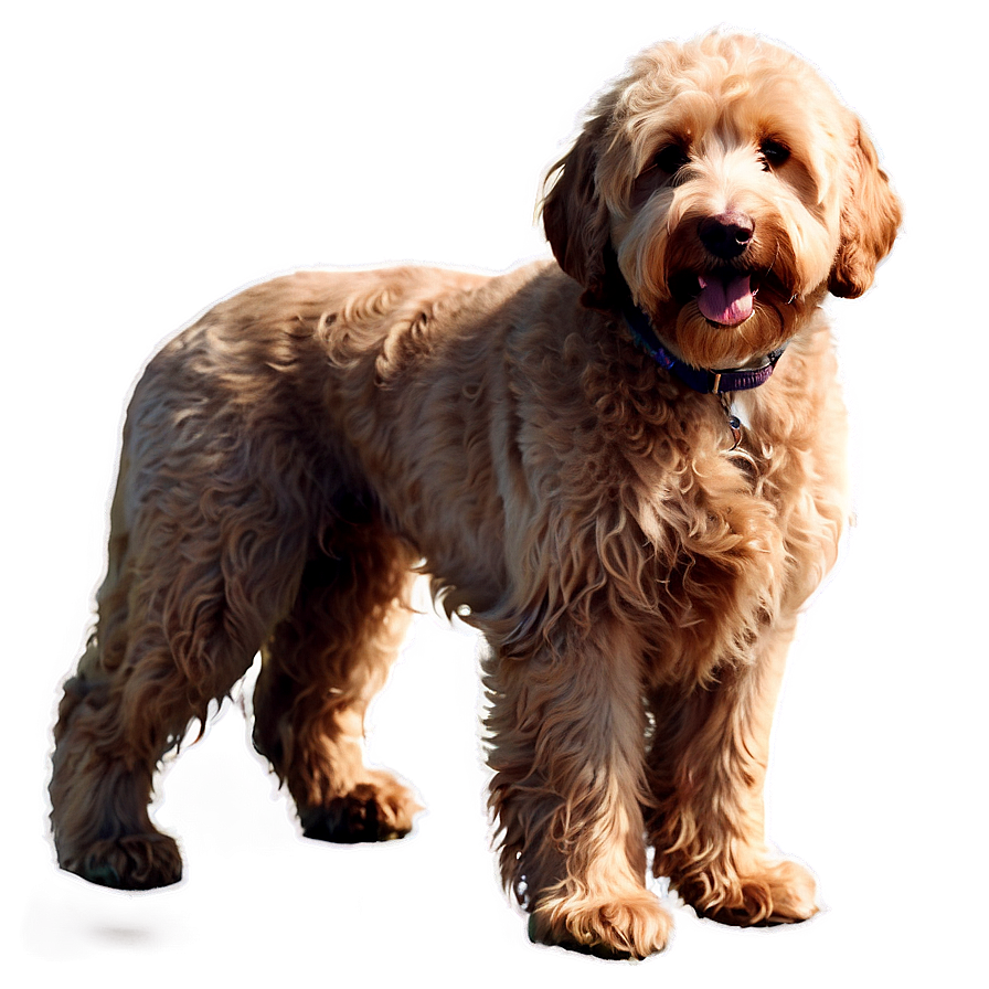 Goldendoodle In The Park Png 2 PNG