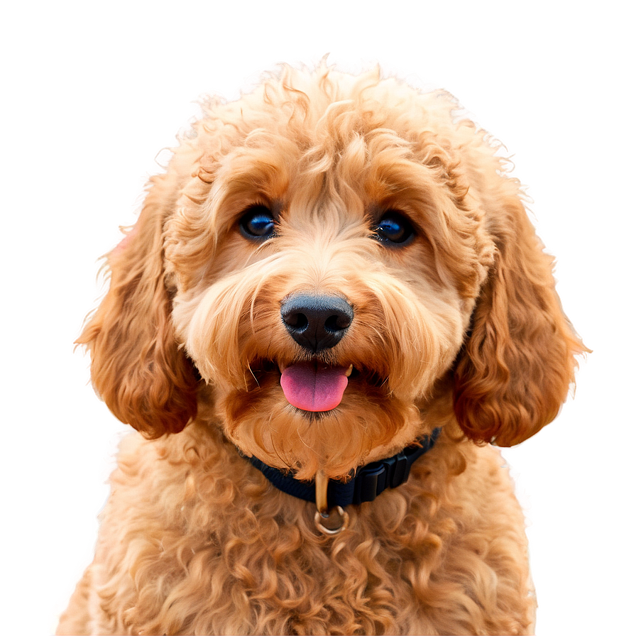 Goldendoodle On A Walk Png 06262024 PNG