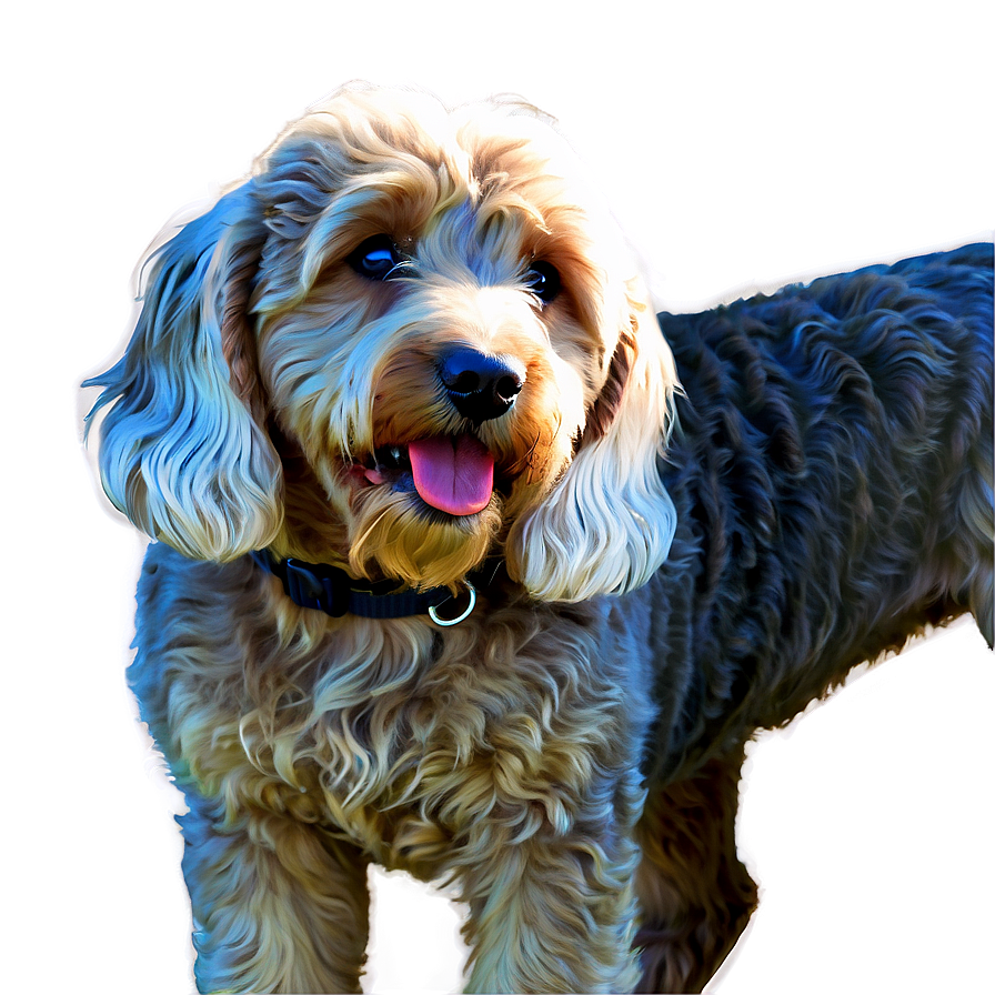 Goldendoodle Side View Png Lss34 PNG