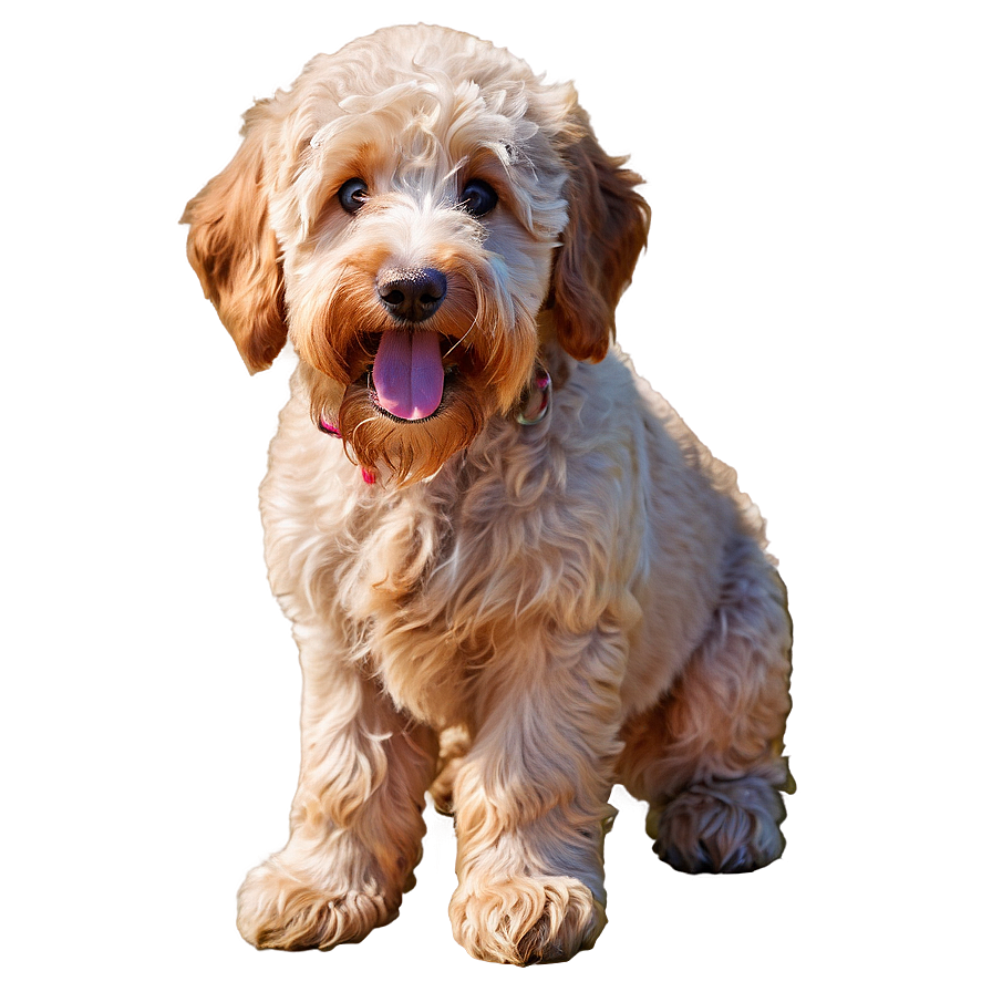 Goldendoodle With Ball Png Kyb17 PNG