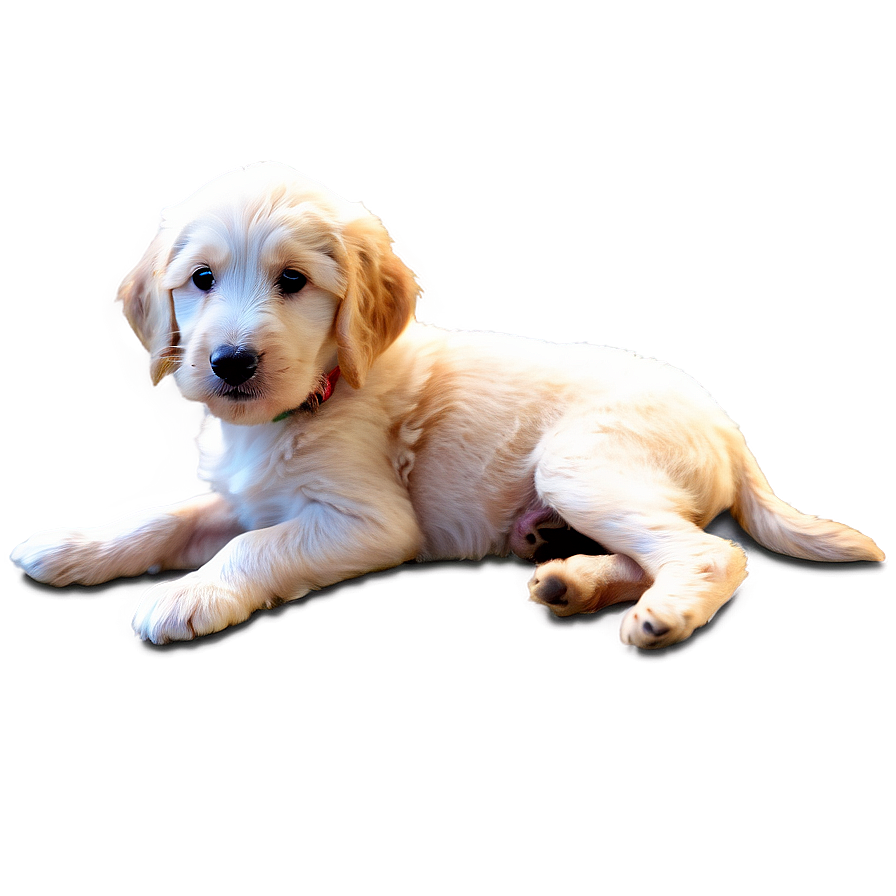 Goldendoodle With Puppies Png Vmg PNG