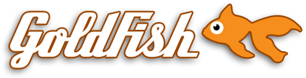 Goldfish Logowith Icon PNG