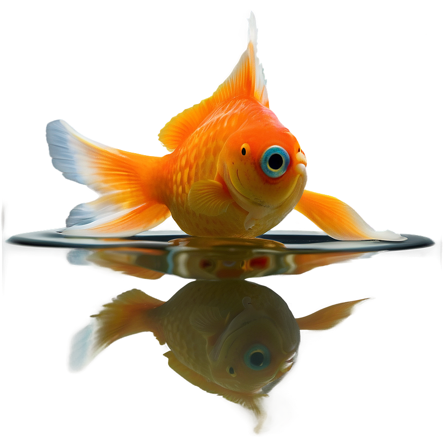 Download Goldfish Reflection Png 05212024 | Wallpapers.com