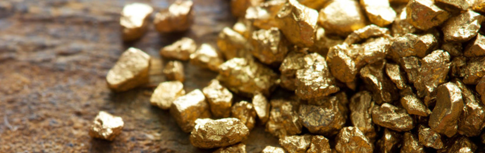 Goldmines' Gold Nuggets Horizontal Photo Wallpaper