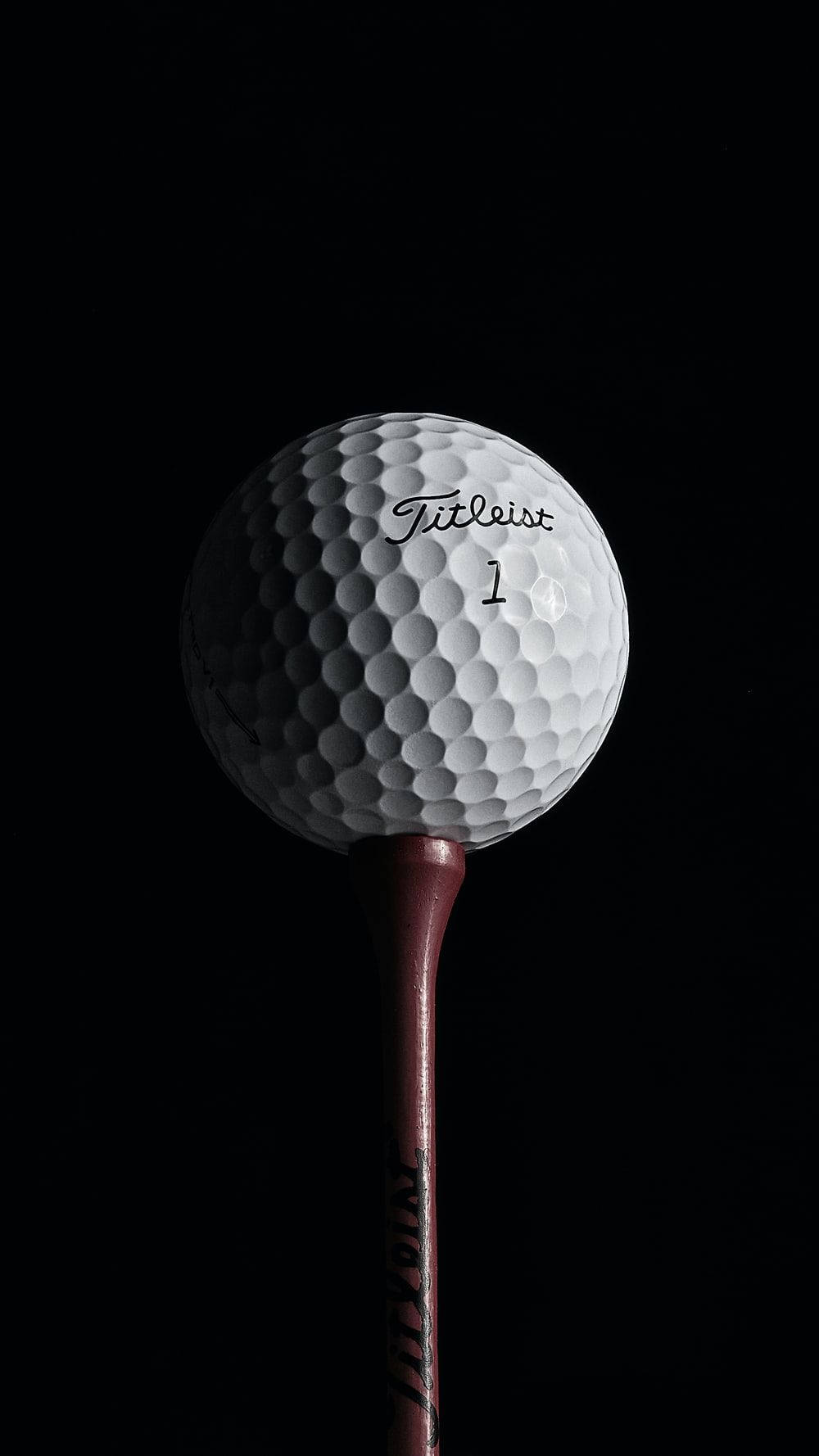 Golfballschwarzer Golfschläger Desktop Wallpaper