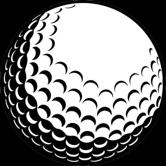 Golf Ball Dimple Pattern Illustration PNG