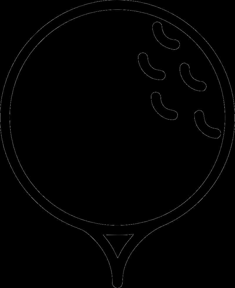 Golf Ball Outline Drawing PNG