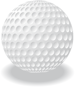 Golf Ball Vector Illustration PNG