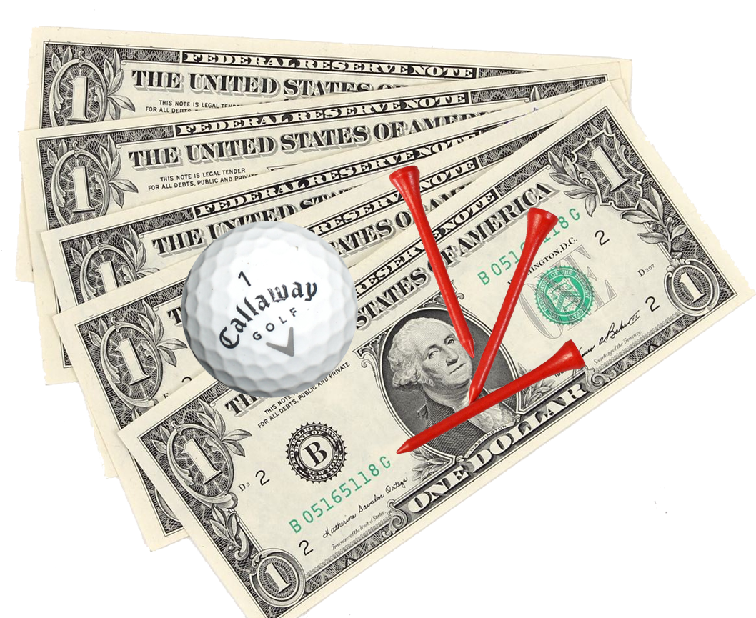 Golf Balland Teeson U S Dollars PNG